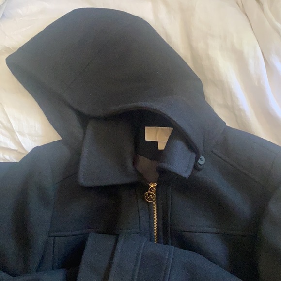 Michael Kors hooded wool jacket. Zipper closure - Picture 3 of 12